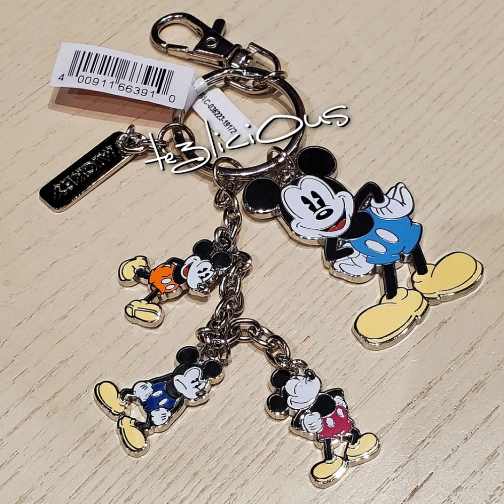 DISNEY PARKS RETRO MICKEY MOUSE KEYCHAIN - Picture 3 of 3